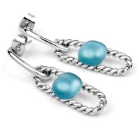 Orecchini Morellato Donna 1930 in Acciaio Occhi di gatto SATP17 - SATP17